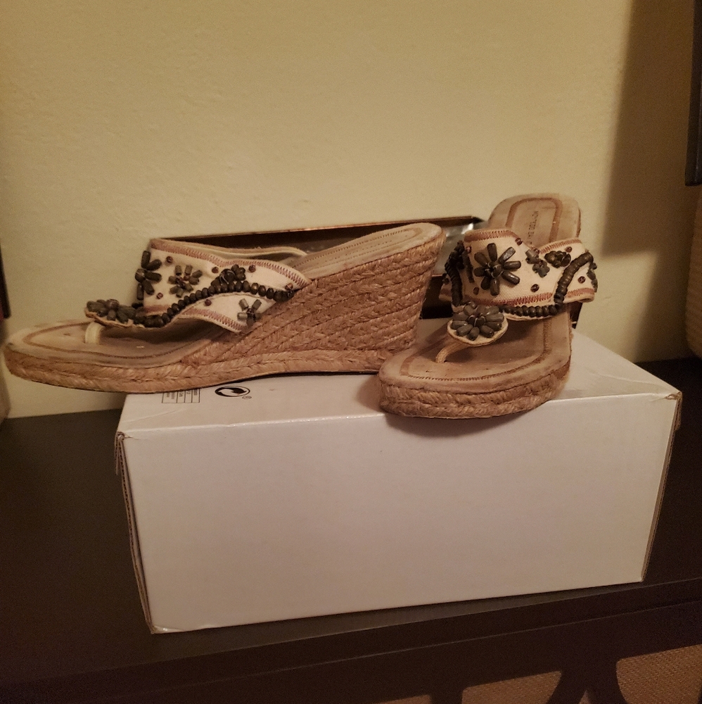 Embellished Tan Sandals